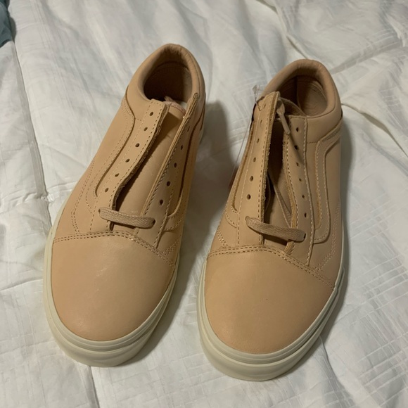 VANS tan leather Old Skool DX. Size 5.5 - Picture 6 of 9